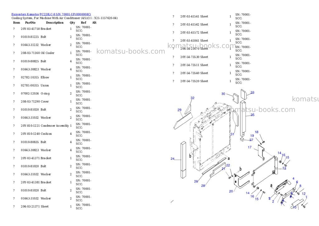 Komatsu pc220lc-8 s/n 70001-up ecot3 Parts catalog cover Page 7 Komatsu pc220lc-8 s/n 70001-up ecot3 Parts catalog cover Page 7