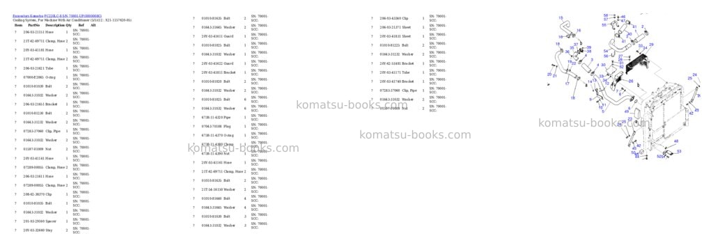 Komatsu pc220lc-8 s/n 70001-up ecot3 Parts catalog cover Page 8 Komatsu pc220lc-8 s/n 70001-up ecot3 Parts catalog cover Page 8