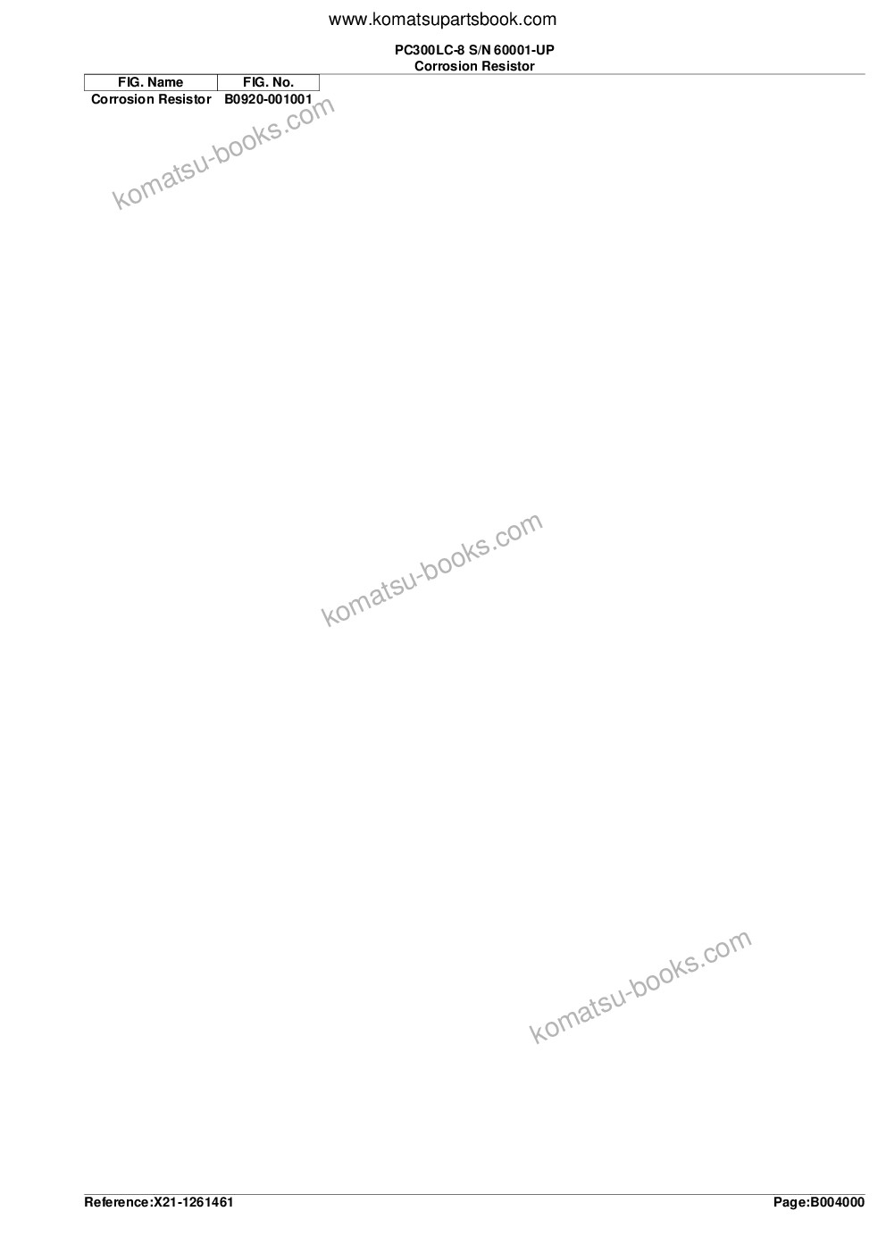 Komatsu pc300lc-8 s/n 60022-up Parts catalog cover Page 10 Komatsu pc300lc-8 s/n 60022-up Parts catalog cover Page 10