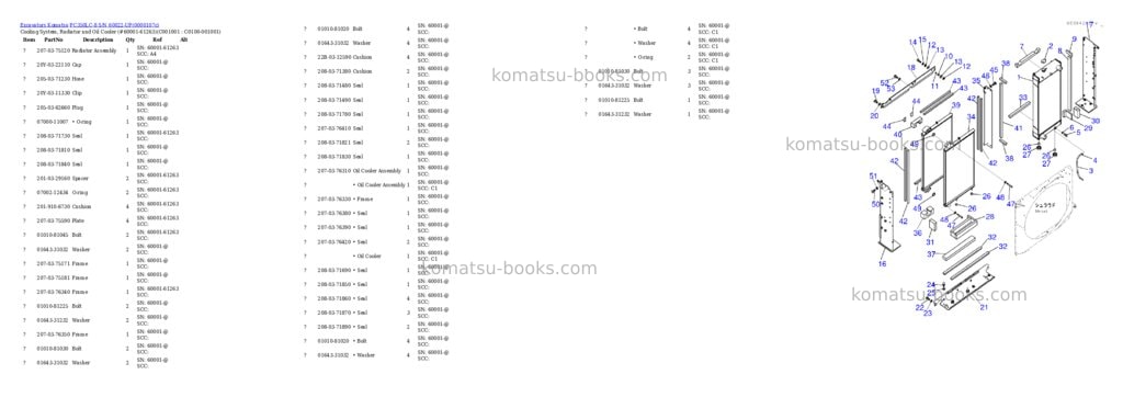 Komatsu PC350LC-8 S/N 60022-UP Parts catalog cover Page 5 Komatsu PC350LC-8 S/N 60022-UP Parts catalog cover Page 5