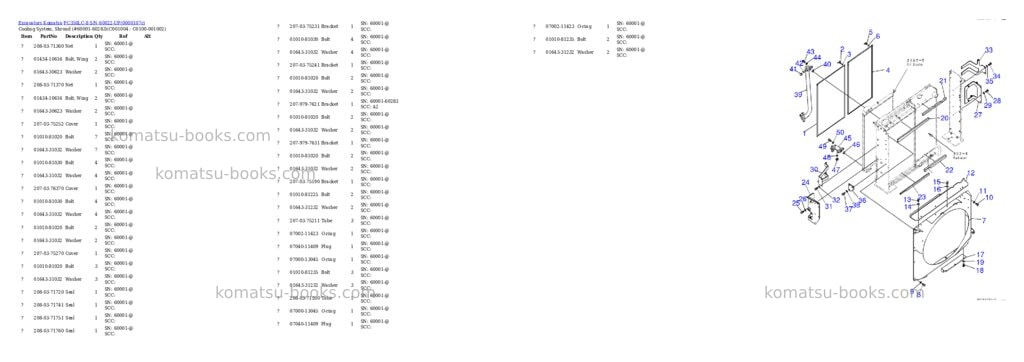 Komatsu PC350LC-8 S/N 60022-UP Parts catalog cover Page 8 Komatsu PC350LC-8 S/N 60022-UP Parts catalog cover Page 8