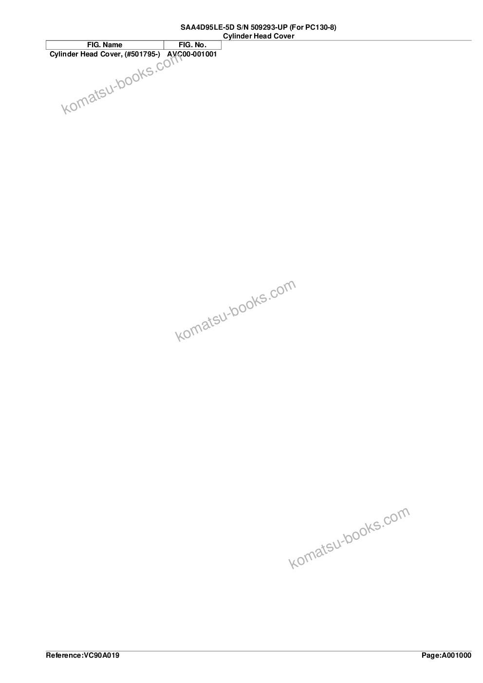 Komatsu saa4d95le-5d s/n 501795-up for pc130-8 Parts catalog cover Page 3 Komatsu saa4d95le-5d s/n 501795-up for pc130-8 Parts catalog cover Page 3
