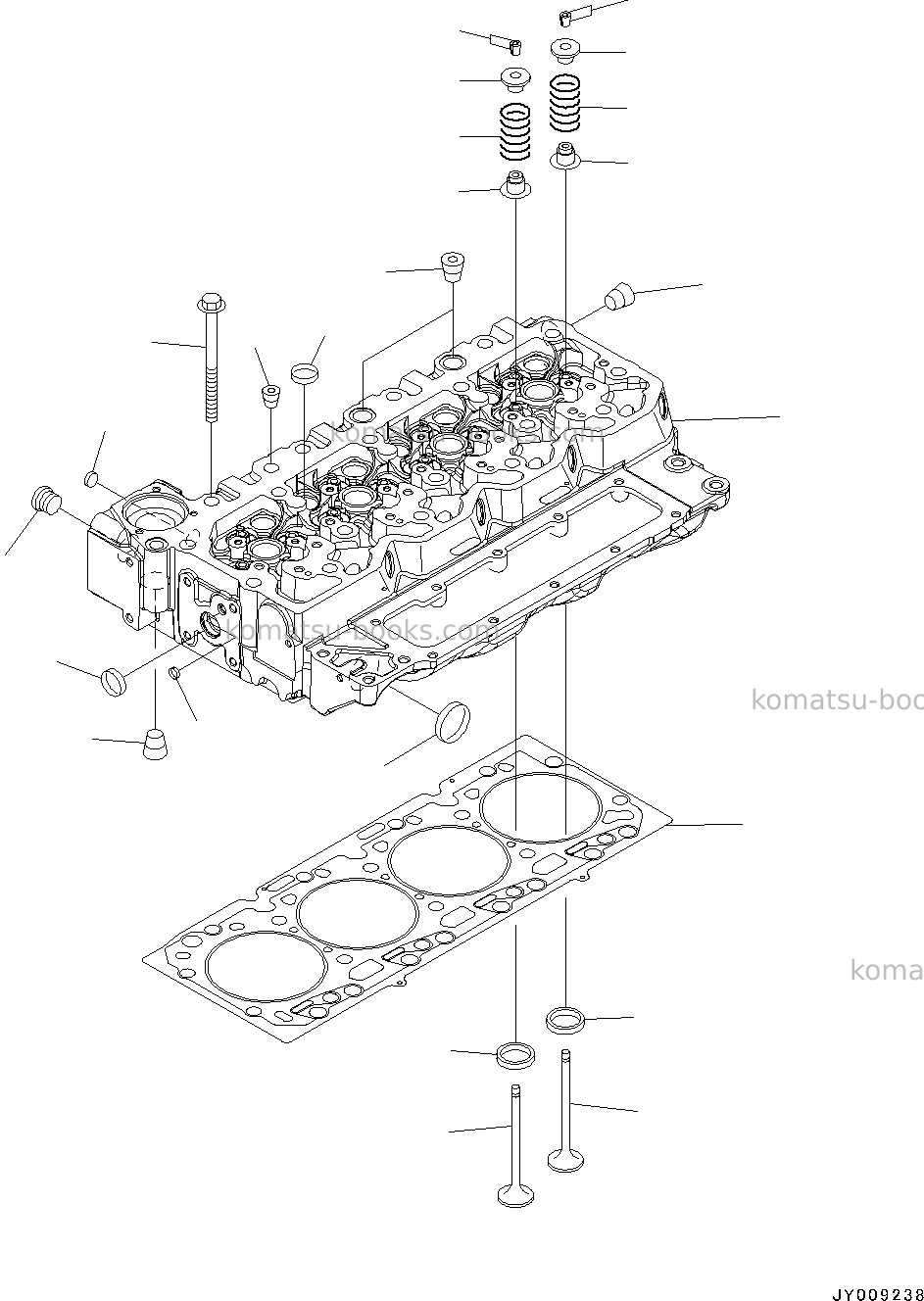 Komatsu saa4d107e-1aa s/n 26513014-up for d39ex-22/d39px-22 Parts catalog cover Page 2