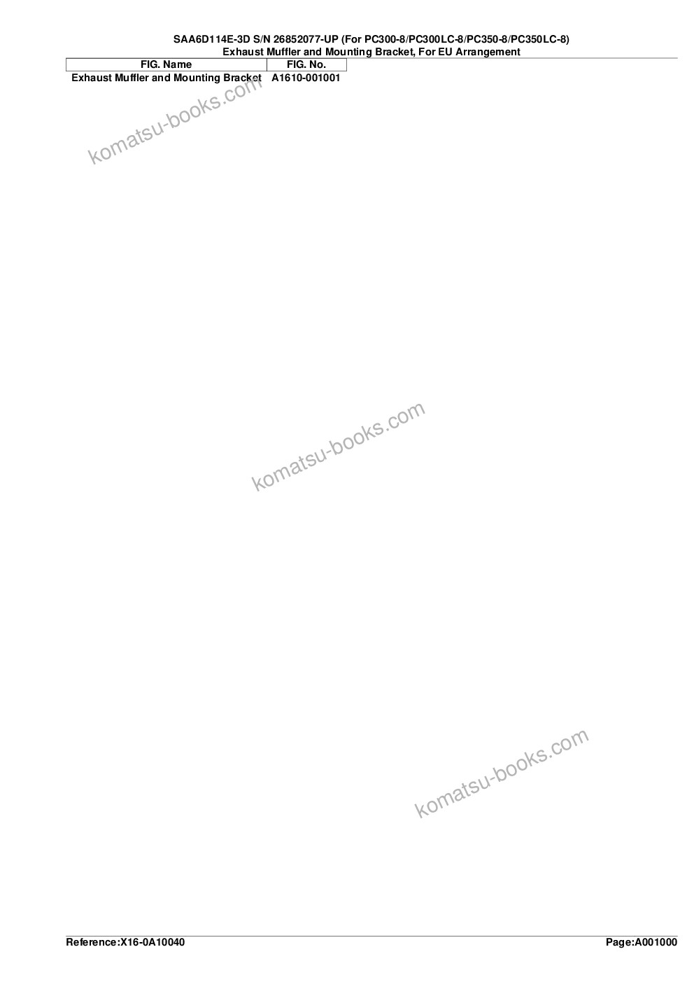Komatsu saa6d114e-3d s/n 26852077-up for pc300-8/pc300lc-8/pc350-8/pc350lc-8 Parts catalog cover Page 3