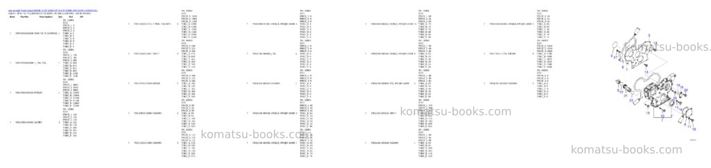 Komatsu 4D88E-6 S/N 14803-UP (For PC40MR-3/PC55MR-3) Parts catalog cover Page 2 Komatsu 4D88E-6 S/N 14803-UP (For PC40MR-3/PC55MR-3) Parts catalog cover Page 2