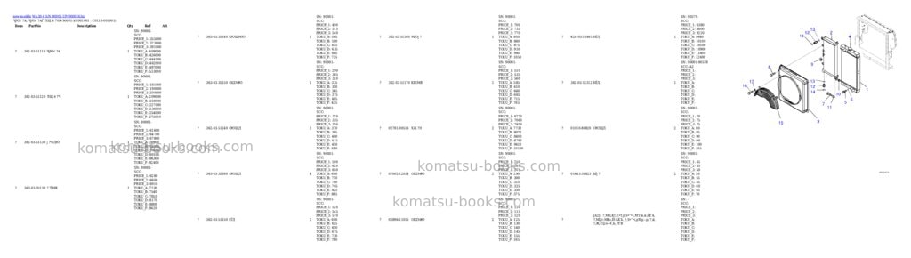 Komatsu WA30-6 S/N 90001-UP Parts catalog cover Page 10 Komatsu WA30-6 S/N 90001-UP Parts catalog cover Page 10