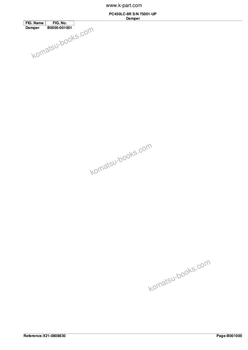 Komatsu pc450lc-8r s/n 75001-up Parts catalog cover Page 3 Komatsu pc450lc-8r s/n 75001-up Parts catalog cover Page 3