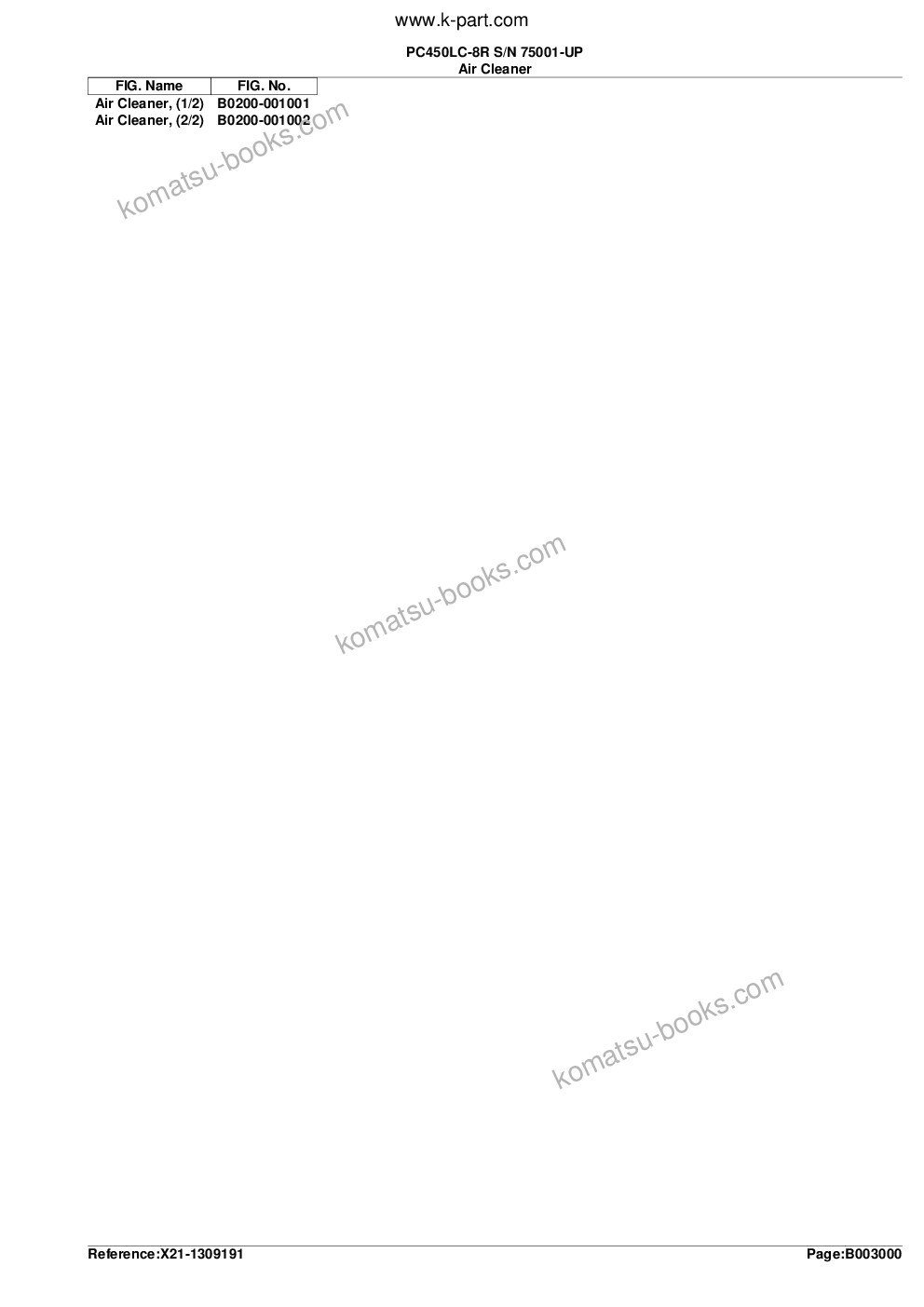 Komatsu pc450lc-8r s/n 75001-up Parts catalog cover Page 7 Komatsu pc450lc-8r s/n 75001-up Parts catalog cover Page 7