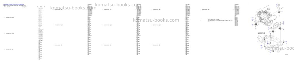 Komatsu PC55MR-3 S/N 15001-UP Parts catalog cover Page 2