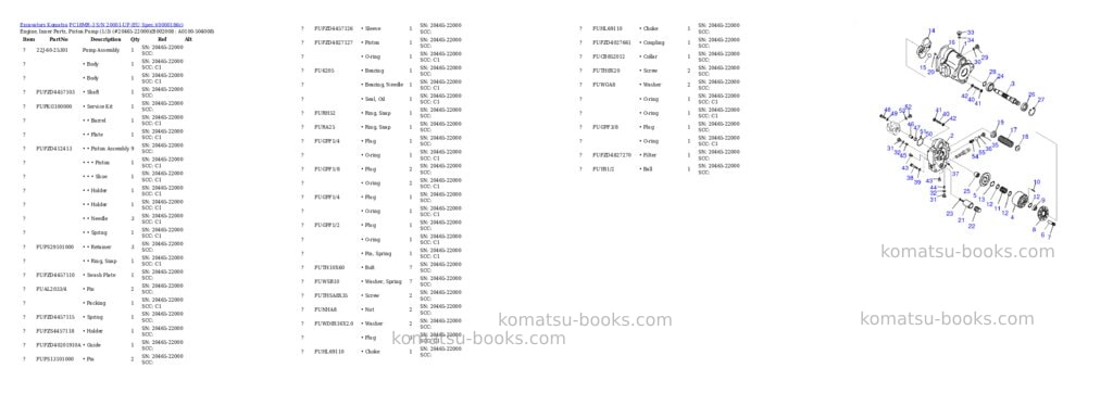 Komatsu pc18mr-3 s/n -up Parts catalog cover Page 8 Komatsu pc18mr-3 s/n -up Parts catalog cover Page 8