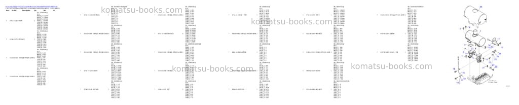 Komatsu SAA4D107E-1 S/N 26508146-UP (For WA200-6/WA200-6Y) Parts catalog cover Page 6 Komatsu SAA4D107E-1 S/N 26508146-UP (For WA200-6/WA200-6Y) Parts catalog cover Page 6
