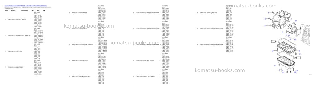 Komatsu 4D88E-6 S/N 14803-UP (For PC55MR-3) Parts catalog cover Page 3