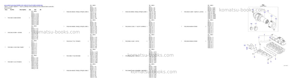 Komatsu 4D88E-6 S/N 14803-UP (For PC55MR-3) Parts catalog cover Page 5