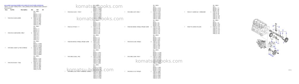 Komatsu 4D88E-6 S/N 14803-UP (For PC55MR-3) Parts catalog cover Page 7