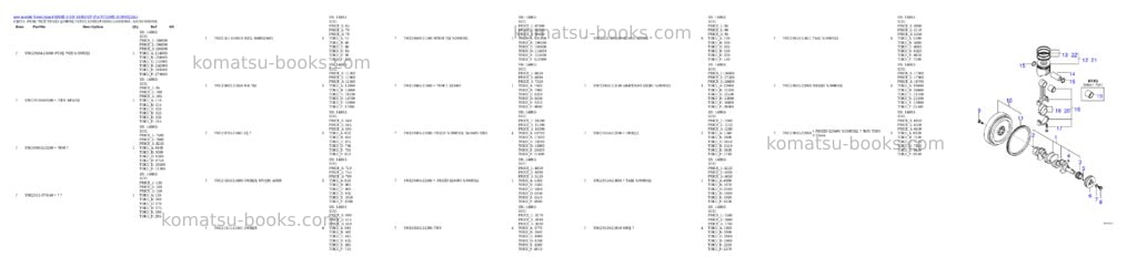Komatsu 4D88E-6 S/N 14803-UP (For PC55MR-3) Parts catalog cover Page 8