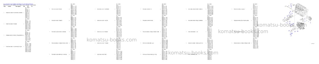 Komatsu 4D88E-6 S/N 14803-UP (For PC55MR-3) Parts catalog cover Page 9