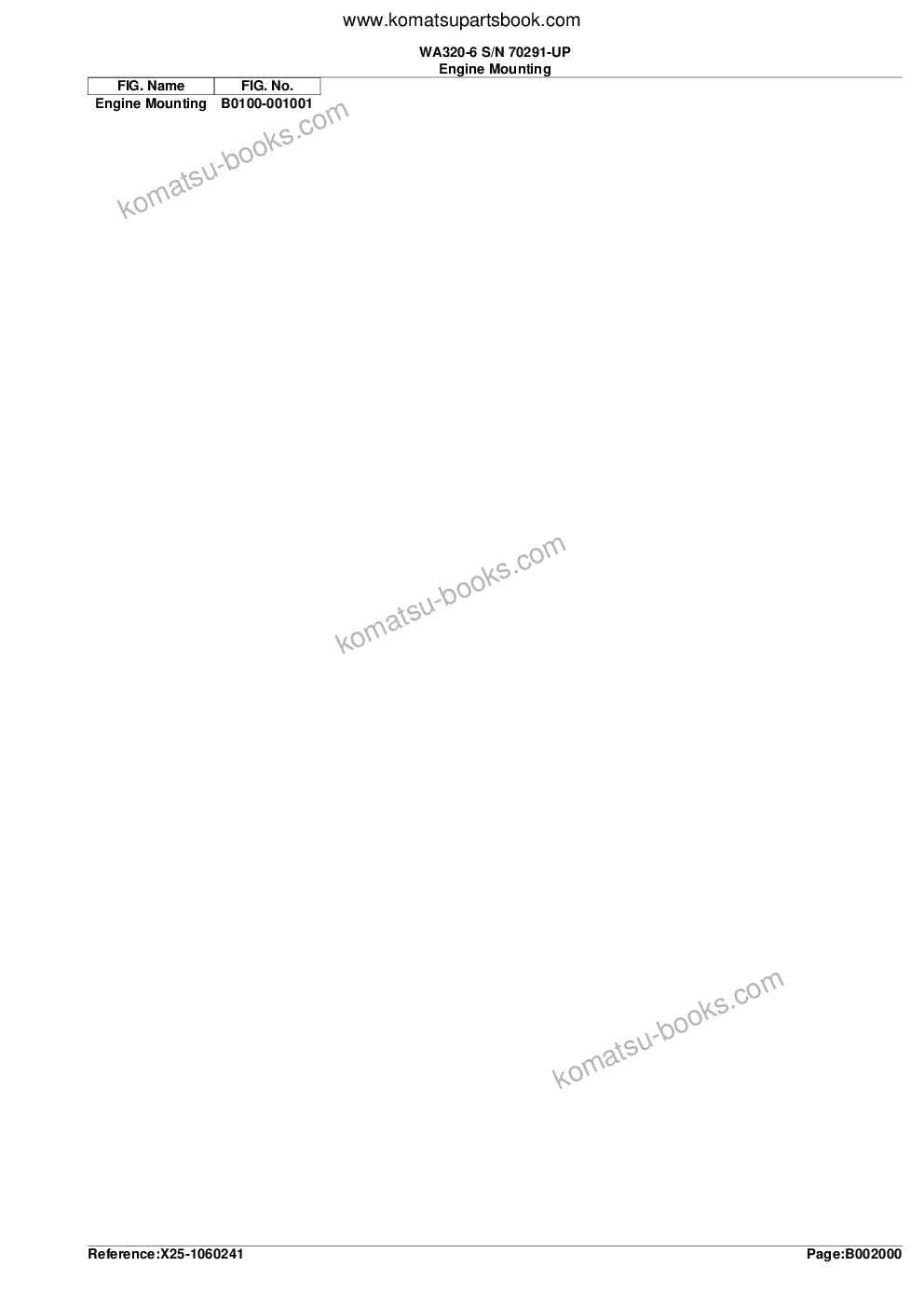 Komatsu wa320-6 s/n a35001-up Parts catalog cover Page 6 Komatsu wa320-6 s/n a35001-up Parts catalog cover Page 6