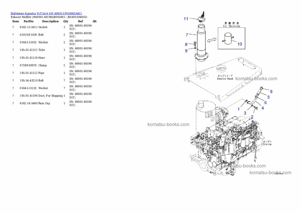 Komatsu d375a-6 配件目录 封面 页 4