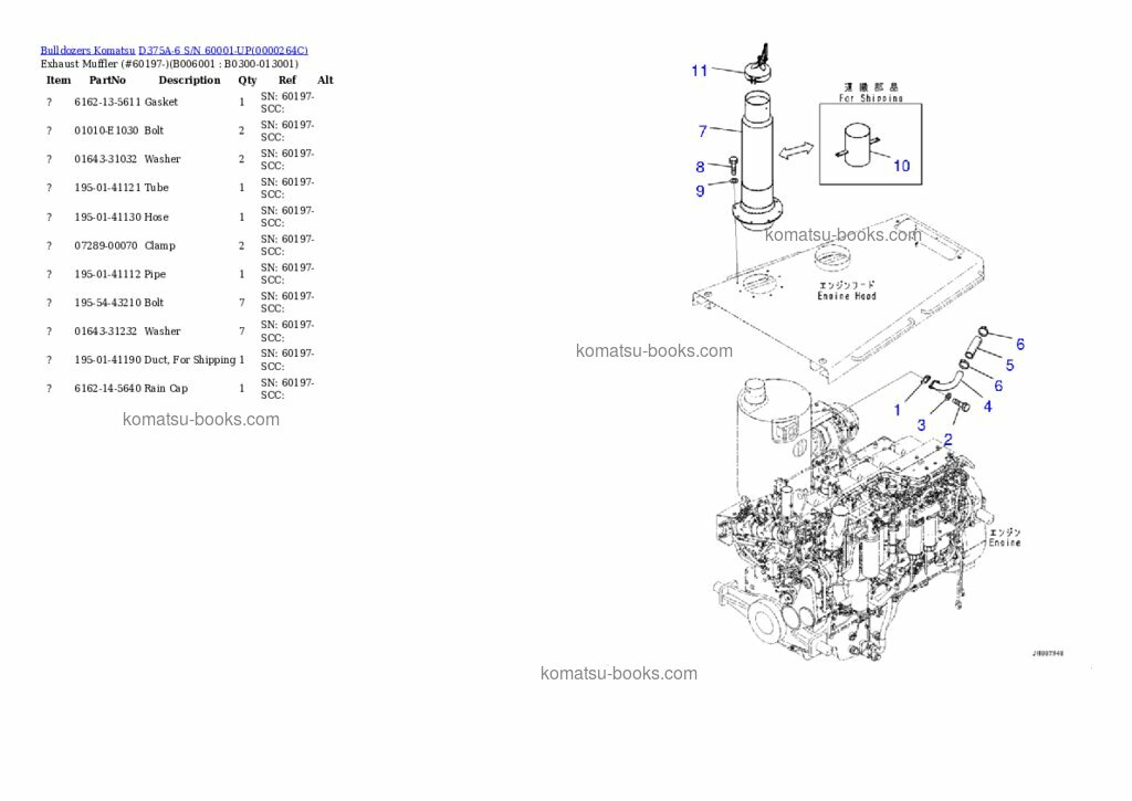 Komatsu d375a-6 配件目录 封面 页 5