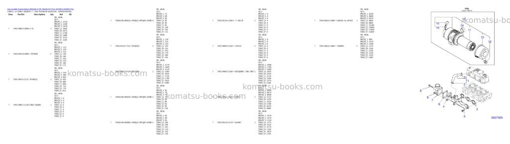 Komatsu 3D82AE-6 S/N 04634-UP (For CD20R-2) Parts catalog cover Page 5