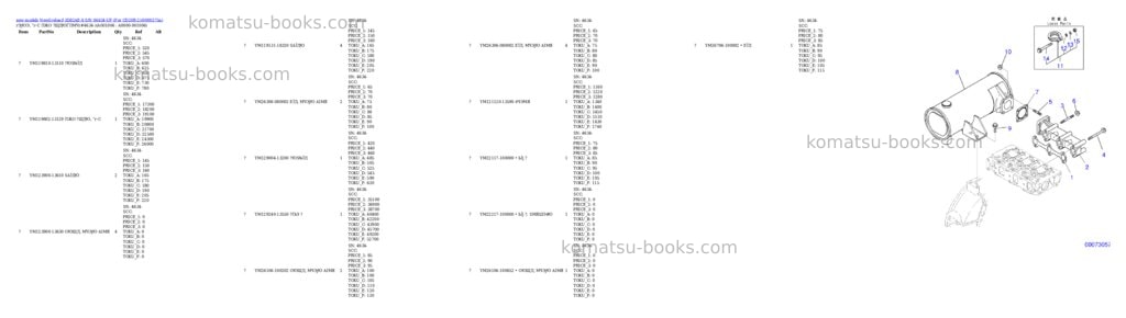 Komatsu 3D82AE-6 S/N 04634-UP (For CD20R-2) Parts catalog cover Page 6
