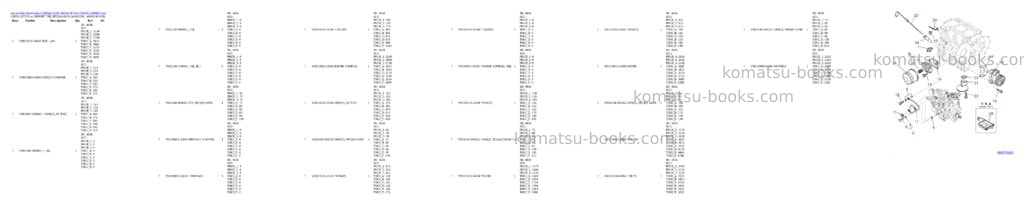 Komatsu 3D82AE-6 S/N 04634-UP (For CD20R-2) Parts catalog cover Page 9