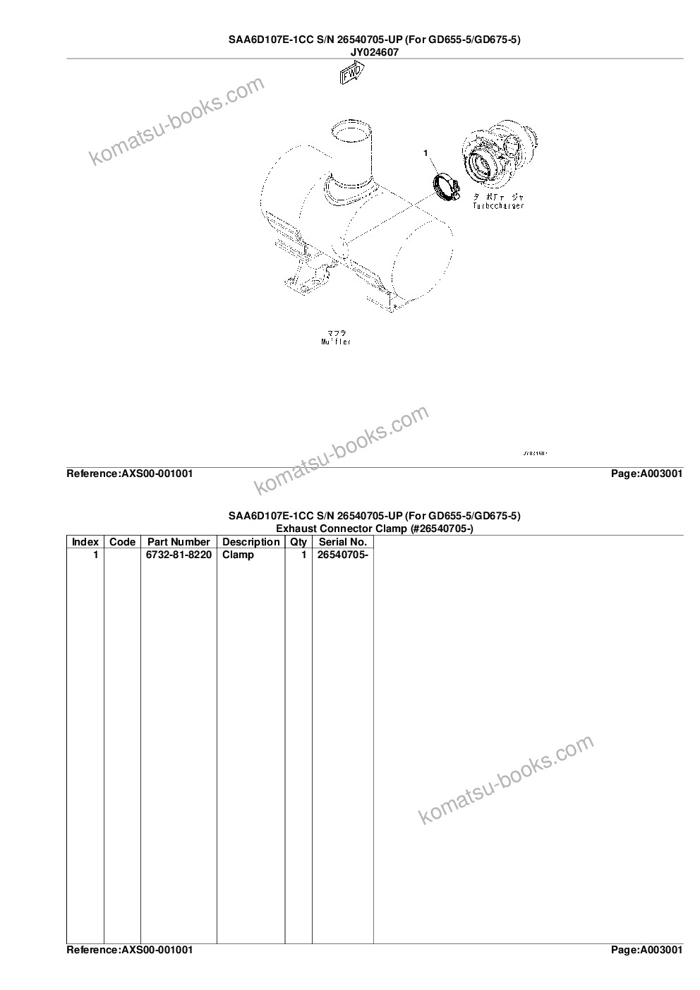 Komatsu saa6d107e-1cc s/n 26540705-up for gd655-5/gd675-5 Parts catalog cover Page 9 Komatsu saa6d107e-1cc s/n 26540705-up for gd655-5/gd675-5 Parts catalog cover Page 9