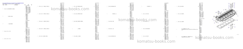 Komatsu SAA6D107E-1 S/N 26537463-UP (For WA380-6) Parts catalog cover Page 2