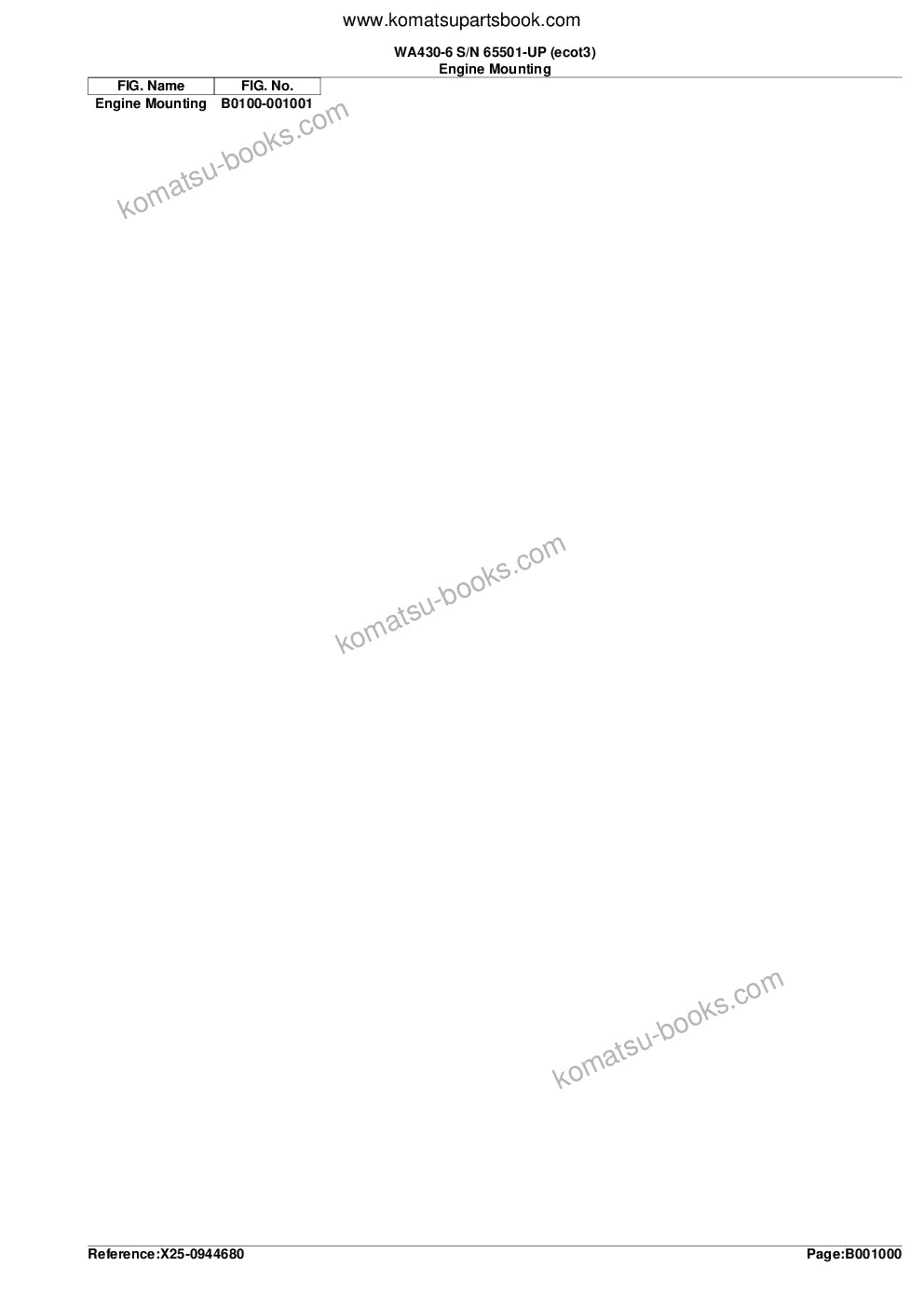 Komatsu wa430-6 s/n 65501-up ecot3 Parts catalog cover Page 3
