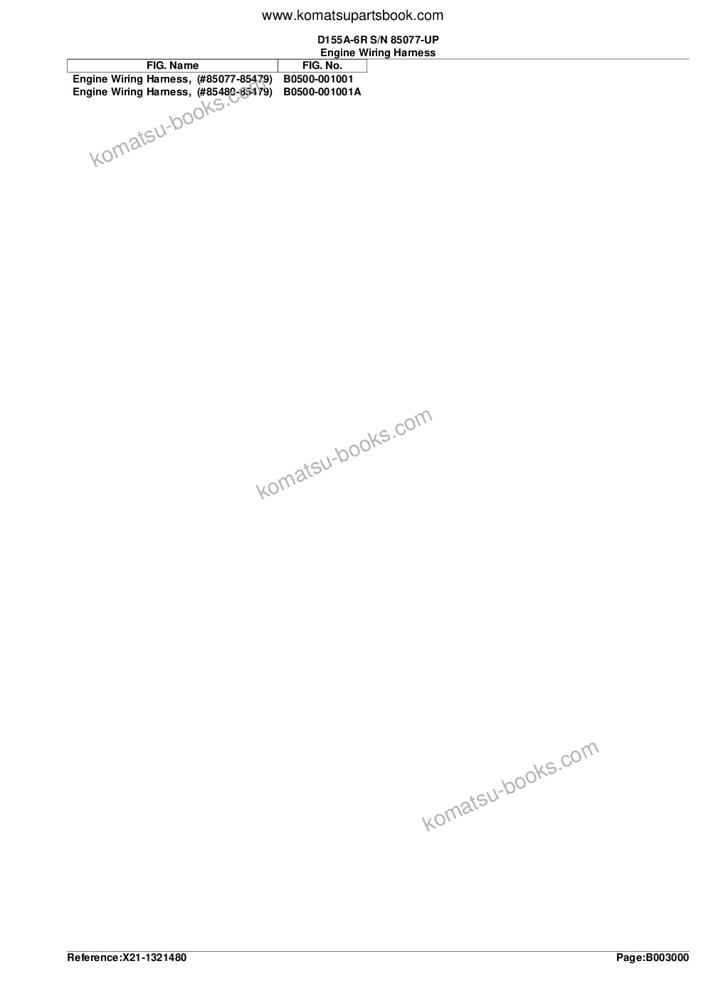 Komatsu d155a-6r s/n 85077-up Parts catalog cover Page 7