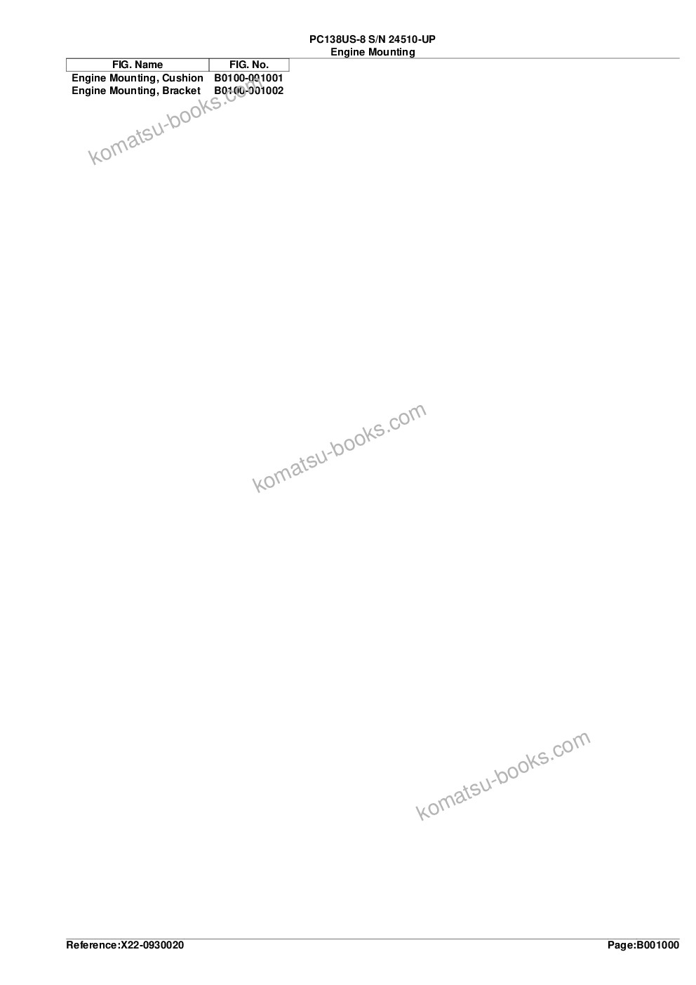 Komatsu pc138us-8 s/n 24510-up Parts catalog cover Page 3