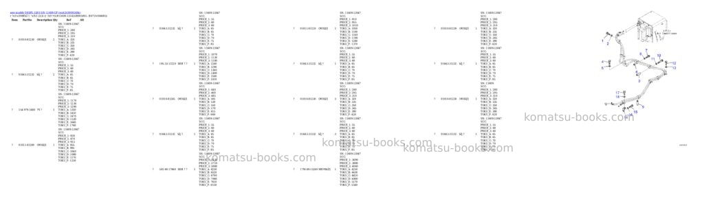 Komatsu D85PX-15E0 S/N 11609-UP (ecot3) Parts catalog cover Page 10 Komatsu D85PX-15E0 S/N 11609-UP (ecot3) Parts catalog cover Page 10