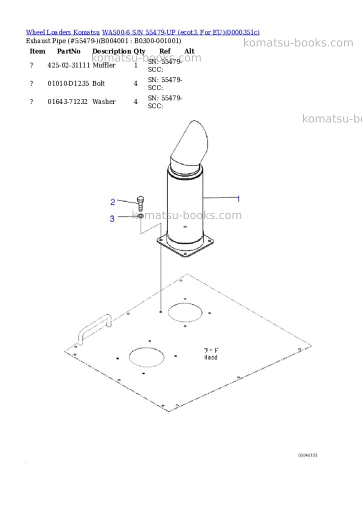 Komatsu WA500-6 S/N 55479-UP (ecot3, For EU) Parts catalog cover Page 4