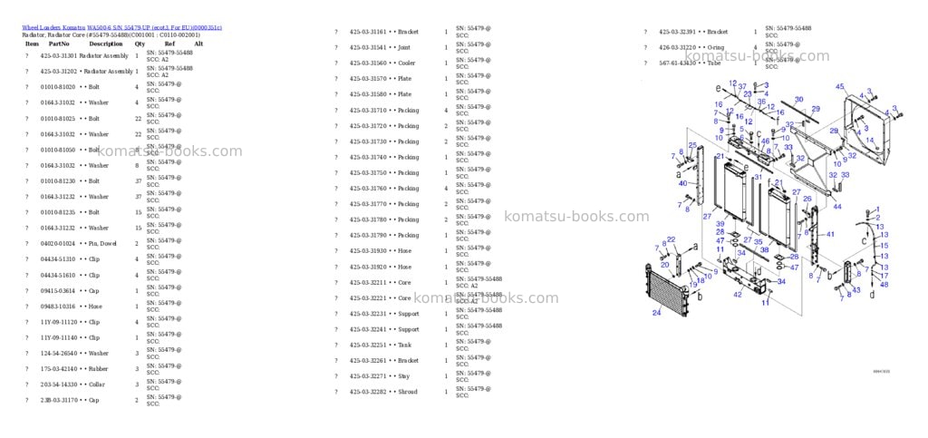 Komatsu WA500-6 S/N 55479-UP (ecot3, For EU) Parts catalog cover Page 6