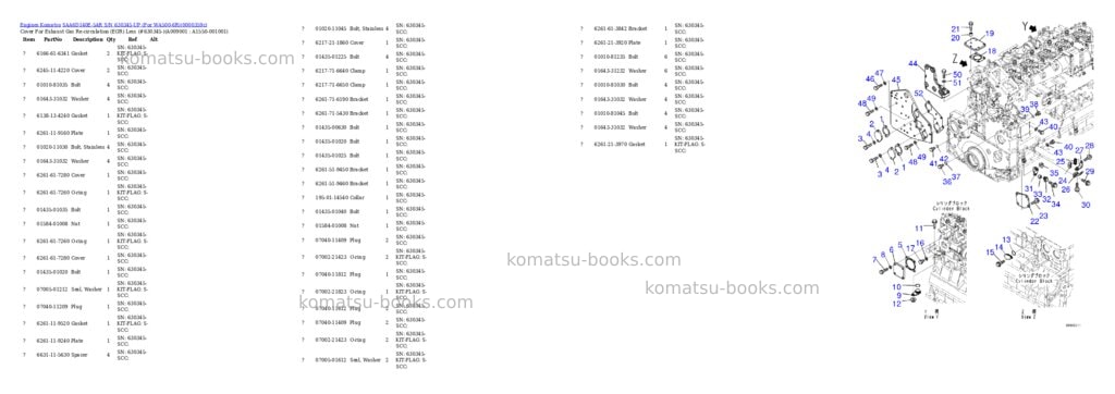 Komatsu saa6d140e-5ar s/n 630345-up for wa500-6r Parts catalog cover Page 10