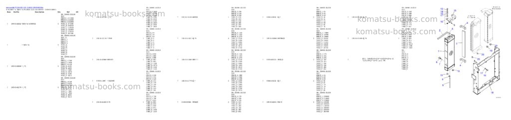 Komatsu PC200-8N1 S/N 350001-UP Parts catalog cover Page 7