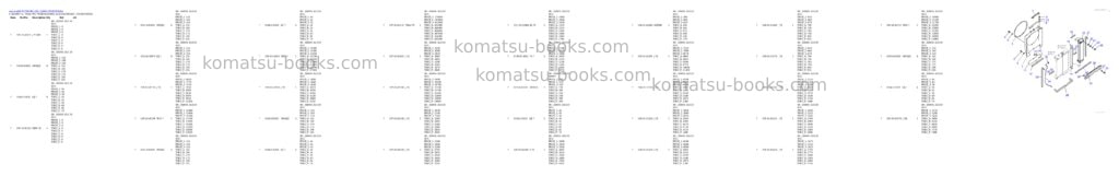 Komatsu PC200-8N1 S/N 350001-UP Parts catalog cover Page 9