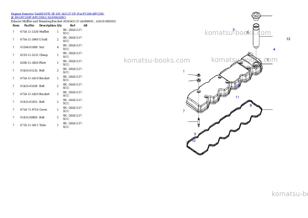 Komatsu saa6d107e-1b s/n 26555744-up for pc200-8/pc200-8q1/pc200-jk-8n1/pc200lc-8/pc200lc-8n1/pc200lc-8q1 Parts catalog cover Page 3 Komatsu saa6d107e-1b s/n 26555744-up for pc200-8/pc200-8q1/pc200-jk-8n1/pc200lc-8/pc200lc-8n1/pc200lc-8q1 Parts catalog cover Page 3