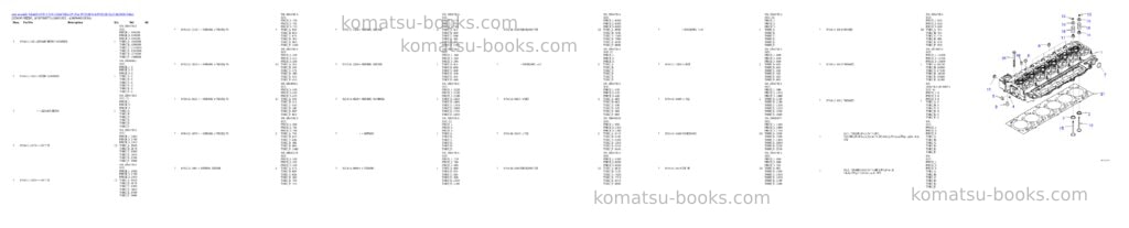 Komatsu SAA6D107E-1 S/N 26547615-UP (For PC228US-8/PC228USLC-8) Parts catalog cover Page 2