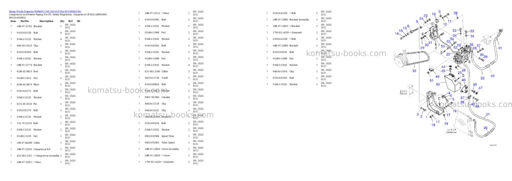 Komatsu HM400-2 S/N 2633-UP (for EU) Parts catalog cover Page 7
