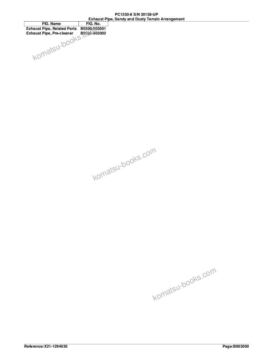 Komatsu pc1250-8 s/n 30158-up Parts catalog cover Page 8