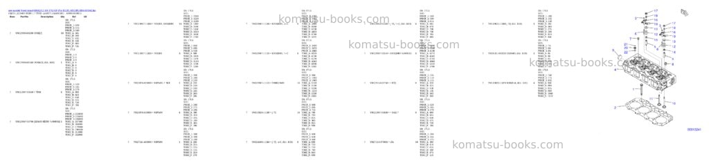 Komatsu 4D94LE-2 S/N 1713-UP (For D21PL-8/D21PL-8E0) Parts catalog cover Komatsu 4D94LE-2 S/N 1713-UP (For D21PL-8/D21PL-8E0) Parts catalog cover