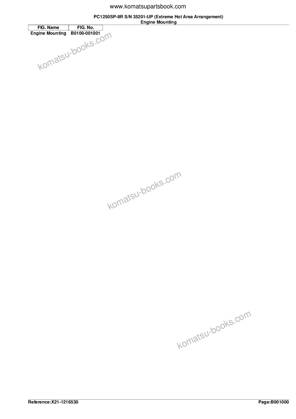 Komatsu PC1250SP-8R S/N 35201-UP (Extreme Hot Area Arrangement) Parts catalog cover Page 3 Komatsu PC1250SP-8R S/N 35201-UP (Extreme Hot Area Arrangement) Parts catalog cover Page 3