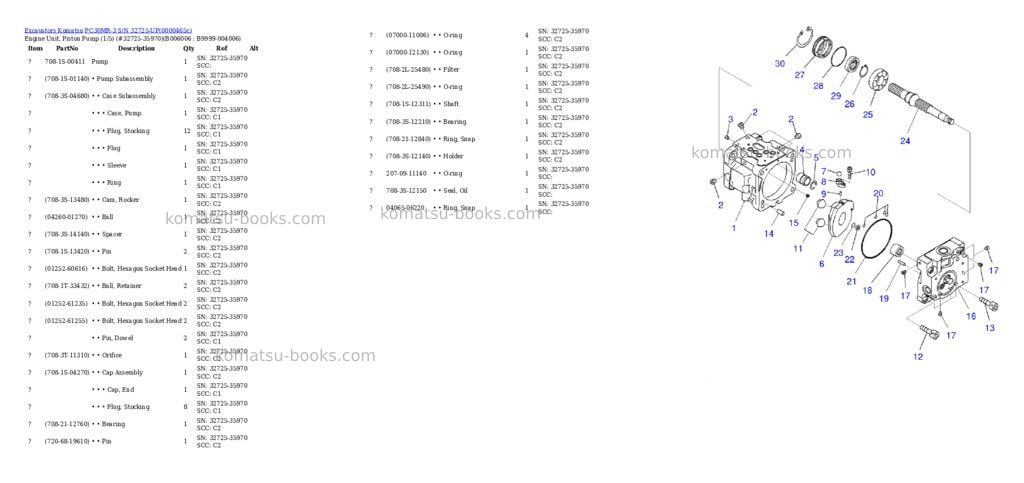 Komatsu pc30mr-3 s/n 32725-up Parts catalog cover Page 10 Komatsu pc30mr-3 s/n 32725-up Parts catalog cover Page 10