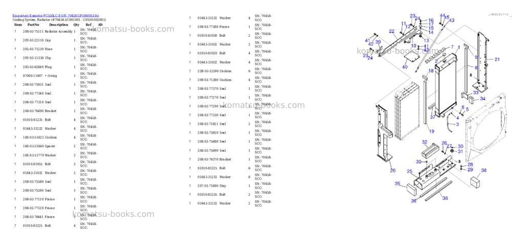Komatsu pc550lc-8 s/n 70458-up Parts catalog cover Page 4 Komatsu pc550lc-8 s/n 70458-up Parts catalog cover Page 4