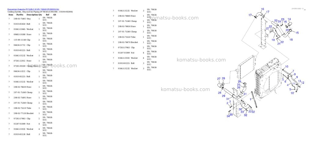 Komatsu pc550lc-8 s/n 70458-up Parts catalog cover Page 7 Komatsu pc550lc-8 s/n 70458-up Parts catalog cover Page 7
