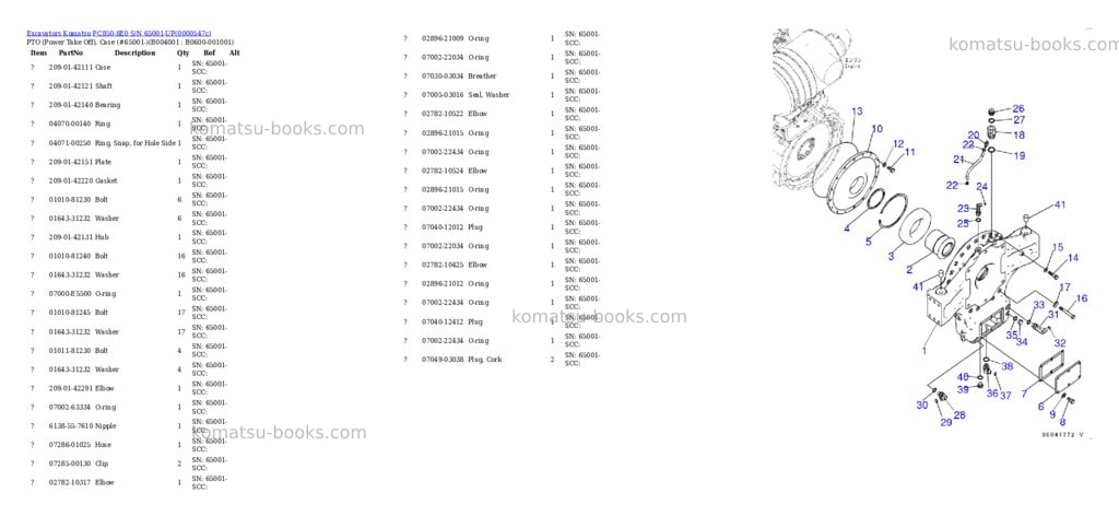 Komatsu pc850-8e0 s/n 65001-up Parts catalog cover Page 6 Komatsu pc850-8e0 s/n 65001-up Parts catalog cover Page 6