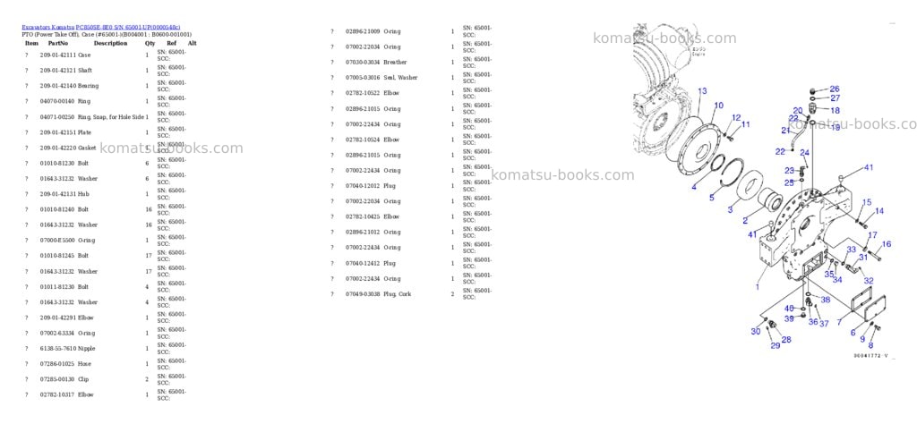 Komatsu pc850se-8e0 s/n 65001-up Parts catalog cover Page 6 Komatsu pc850se-8e0 s/n 65001-up Parts catalog cover Page 6