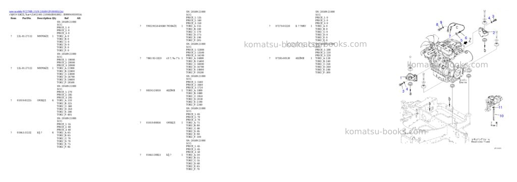 Komatsu PC27MR-3 S/N 20509-UP Parts catalog cover Page 4 Komatsu PC27MR-3 S/N 20509-UP Parts catalog cover Page 4