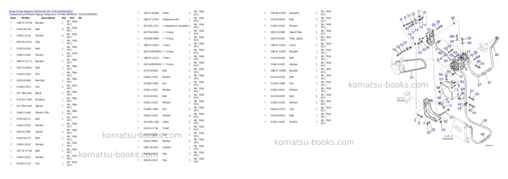 Komatsu hm350-2r s/n 7030-up Parts catalog cover Page 10 Komatsu hm350-2r s/n 7030-up Parts catalog cover Page 10